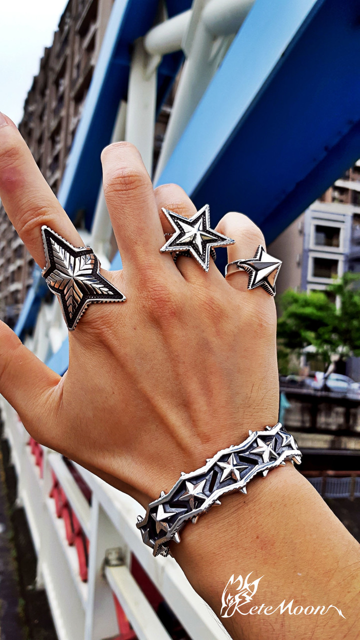 Cody Sanderson-Medium Star Spike Extra High極立體鉚釘中星戒