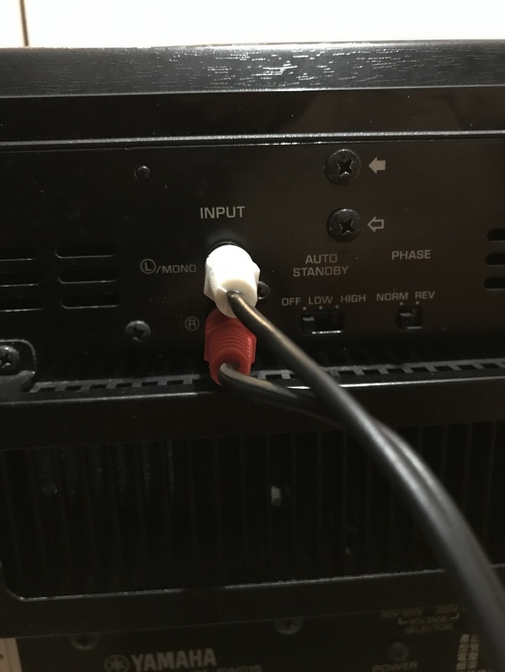 請教關於主動式重低音音箱的接法(YST-SW015)