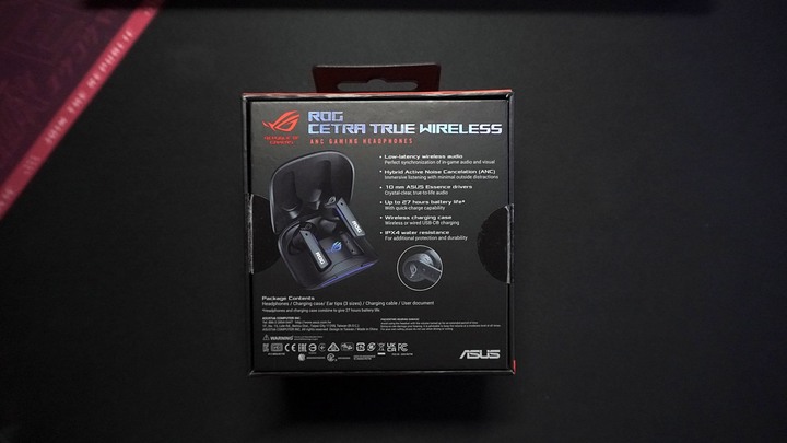 【開箱】徹底擺脫線的束縛!! ROG Cetra True Wireless藍芽耳機開箱