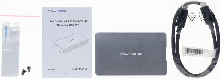 ACASIS TBU401 USB4 SSD外接盒搭ASUS ThunderboltEX4擴充卡測試