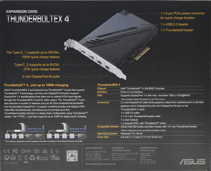 ACASIS TBU401 USB4 SSD外接盒搭ASUS ThunderboltEX4擴充卡測試