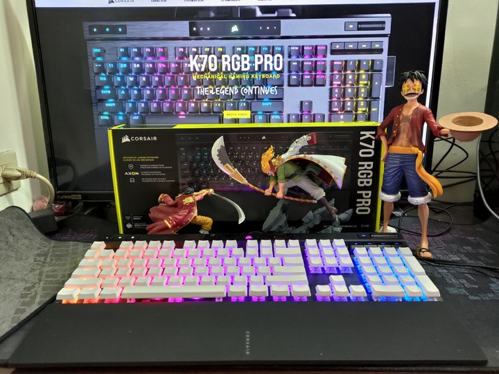 前有寶物!CORSAIR K70 RGB PRO 鍵盤開箱分享