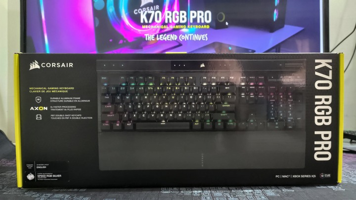 前有寶物!CORSAIR K70 RGB PRO 鍵盤開箱分享