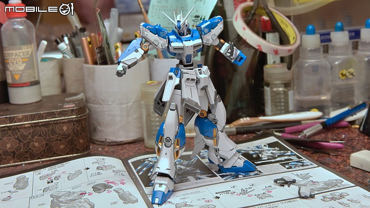 【RG 1/144】史上最強海牛! RX-93 V2 Hi-v Gundam 素組分享 EVO水貼