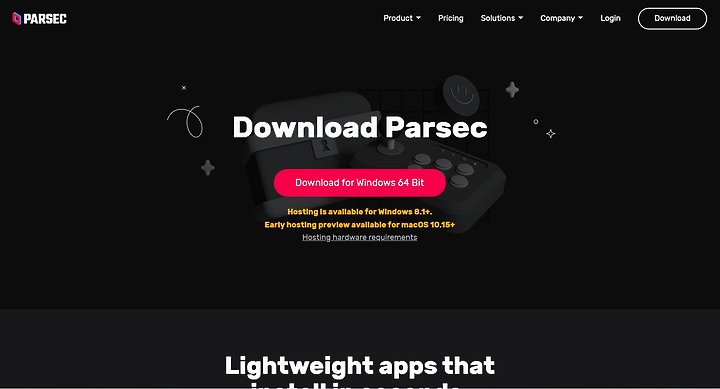 點我看大圖 Parsec 遠端桌面王者 幾乎零延遲 60FPS