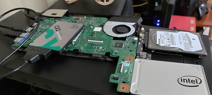 點我看大圖 過時的筆電改裝成土炮NAS成功運作2.5G網卡(硬體改裝翻車,只好放棄)