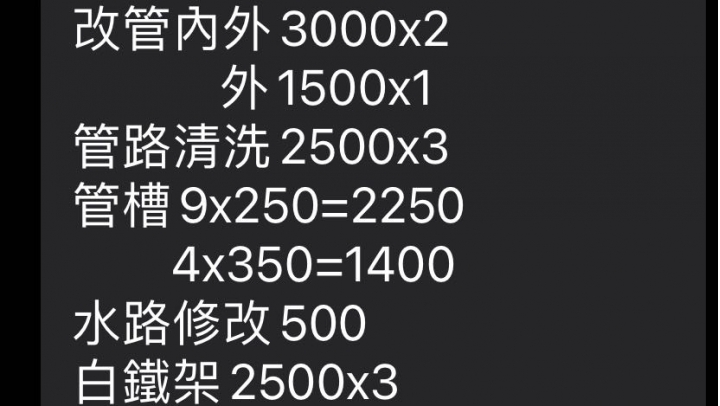 冷氣安裝費用請益