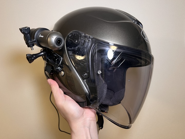［小薛日本外送甘苦談］DOD KSB88 安全帽用前後行車紀錄器開箱