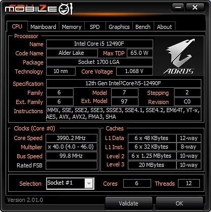 小鷹ITX出擊 AORUS B660I AX DDR4 與 i5 特供版 12490F 入手開箱