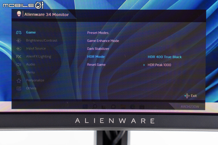 Dell Alienware 34 AW3423DW QD-OLED 量子點電競曲面螢幕開箱試用 以頂尖畫質滿足玩家感受