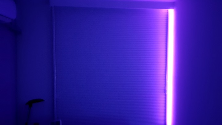 Hunter Douglas 全遮光風琴簾分享,含遮光側導軌