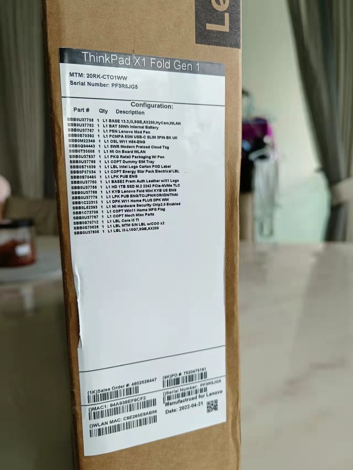 ThinkPad X1 Fold Gen1 開啟平板筆電新模式