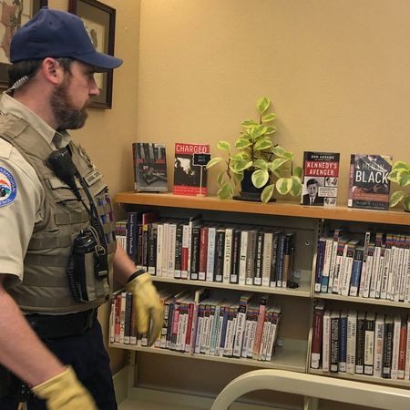 蝙蝠飛進圖書館書架上沉睡被圍觀、捕獲也沒反應超淡定