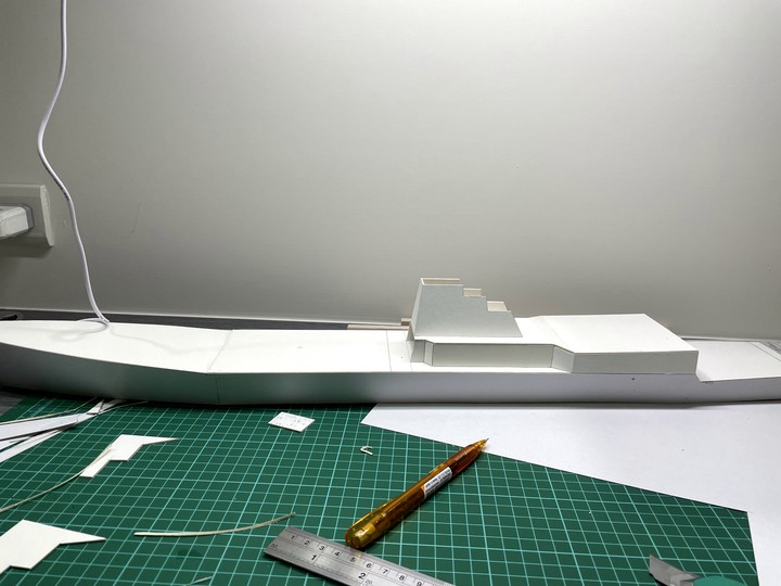 【模型分享】1/200 紙製 柏克級驅逐艦 01(艦體製造)~持續更新