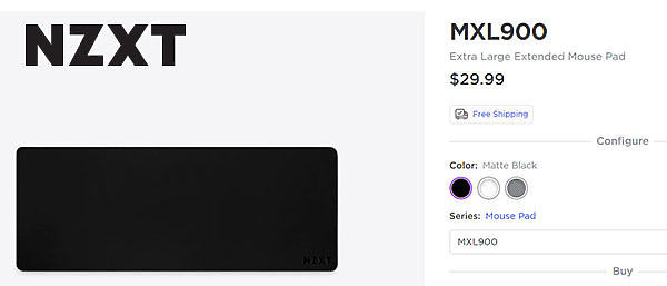 點我看大圖 我型我素,NZXT Mouse PAD 鍵鼠墊,特殊塗層加注只滑你鼠不滑你手!