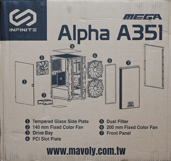 INFINITE MEGA Alpha A351機殼開箱