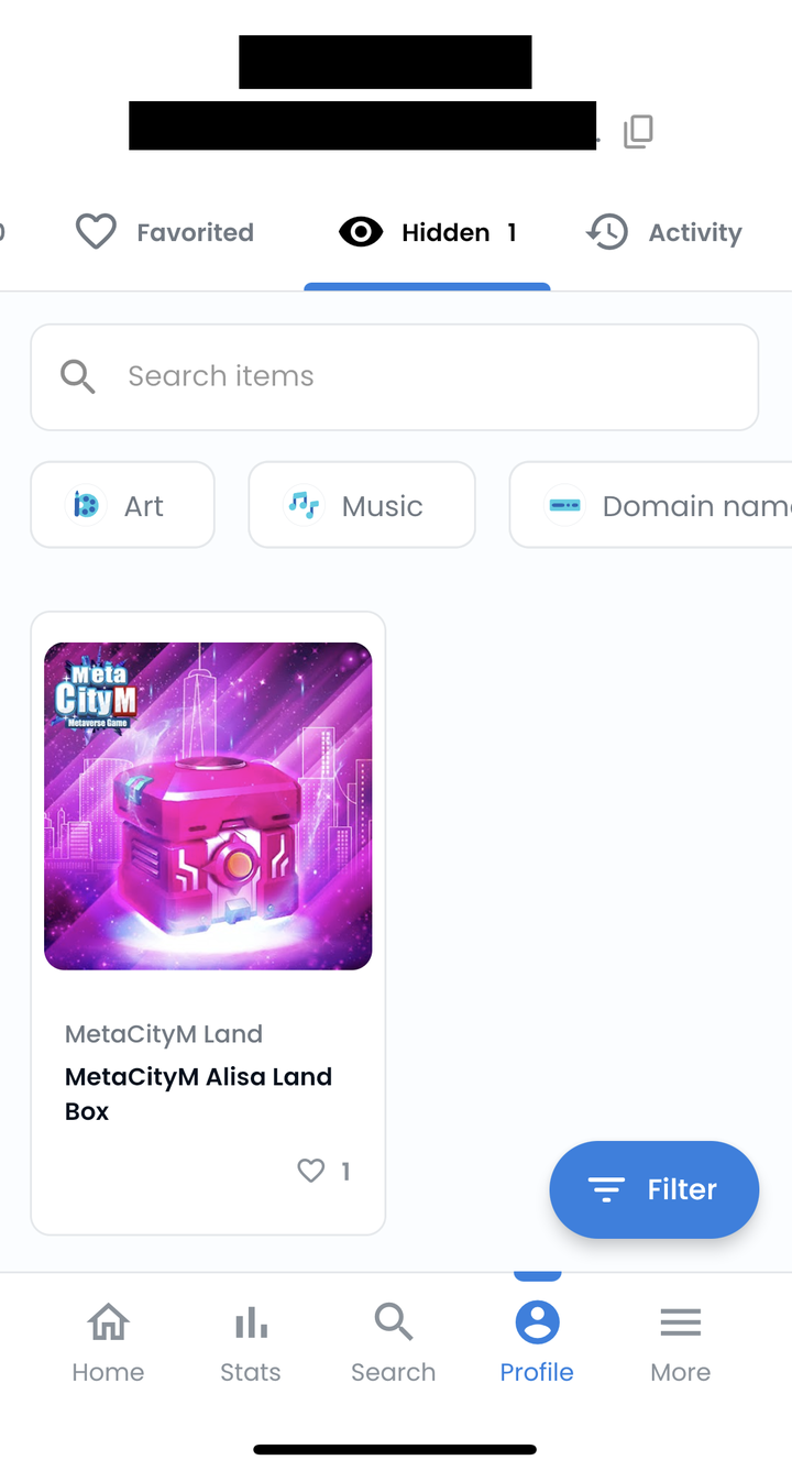 買了METACITY的土地盲盒