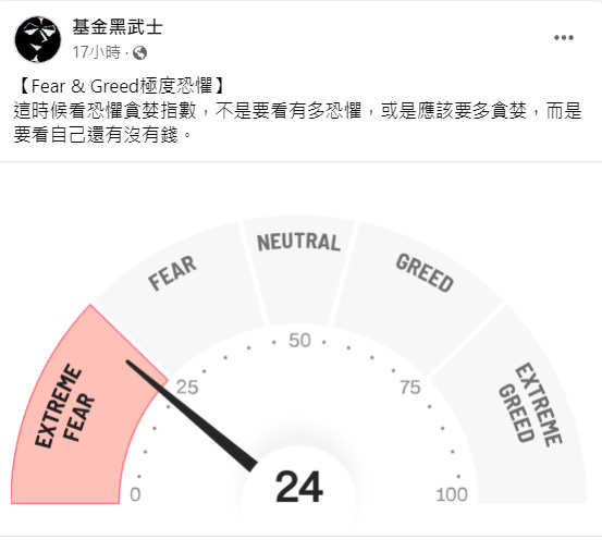 市場恐懼的時候，就是機會