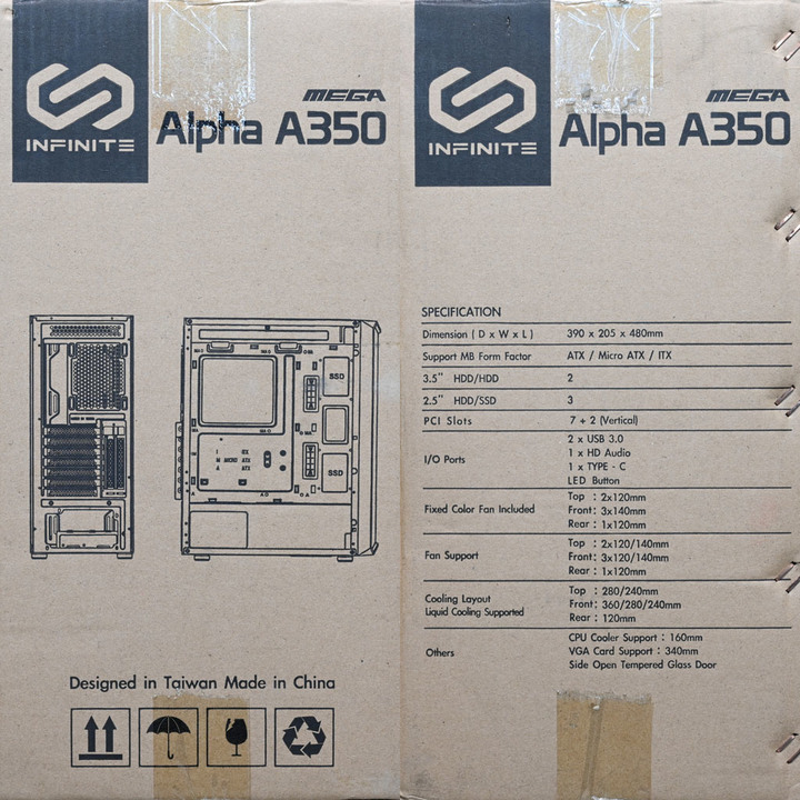 INFINITE MEGA Alpha A350機殼開箱