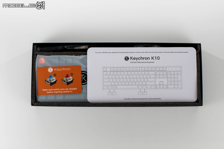 Keychron K10 全尺寸機械鍵盤開箱試用 瞄準專業工作取向的暢快敲擊選擇