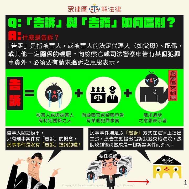 告訴與告發如何區別？
