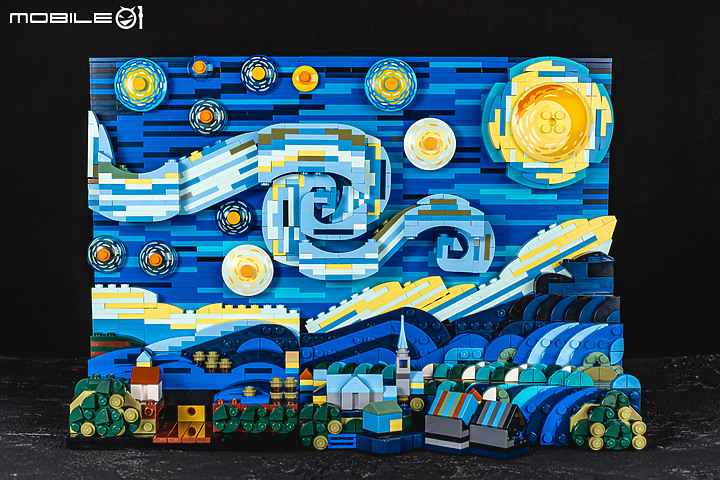 樂高LEGO Ideas 21333「文森·梵谷－星夜」開箱｜躍然於積木上的經典名畫！