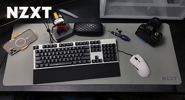 點我看大圖 我型我素,NZXT Mouse PAD 鍵鼠墊,特殊塗層加注只滑你鼠不滑你手!