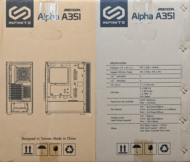 INFINITE MEGA Alpha A351機殼開箱