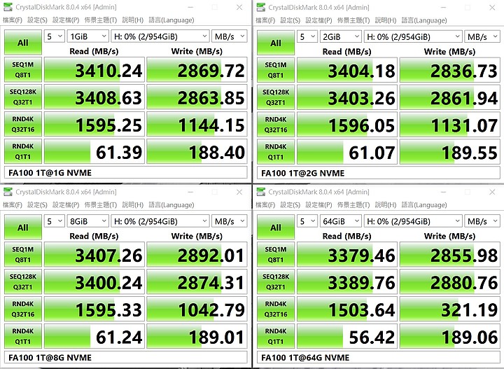 美光顆粒的M.2-acer FA100 1TB