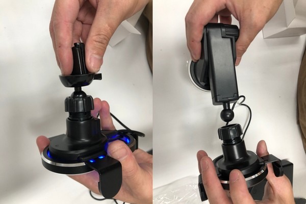 【GTC賣場】時尚耐用無線車充手機架開箱分享