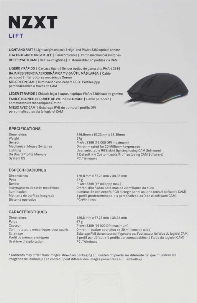 NZXT LIFT輕便型雙手通用滑鼠開箱