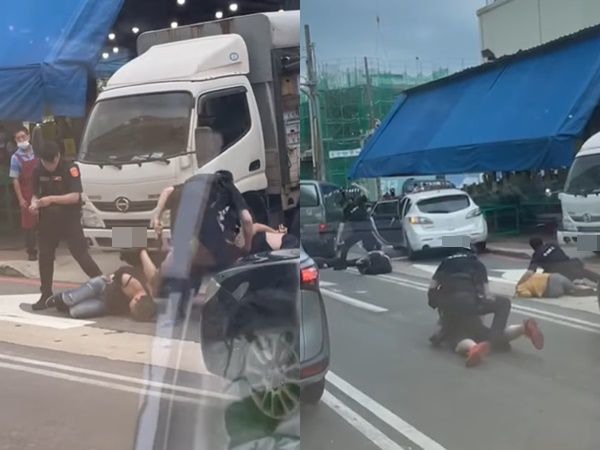 桃園屁孩遭保安大隊當街痛毆!沿路撞2騎士警方回應了