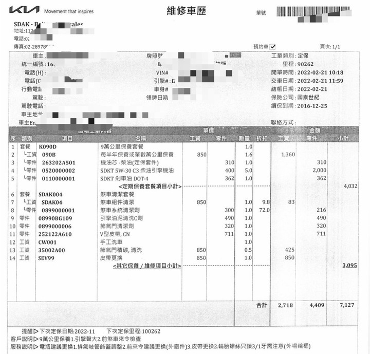 後勤94爛？盤點這些年KIA的後勤體驗