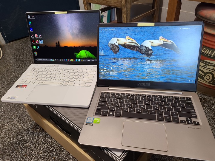 點我看大圖 (※更換網卡) ASUS G14 2022 月光白開箱 日規GA402RK-R76RX6800SWL