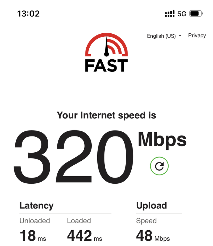 台哥大這樣的5G上傳速度正常嗎