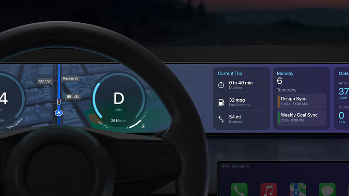 【海外新訊】佔據全車螢幕!蘋果釋出新一代CarPlay車載系統全新介面
