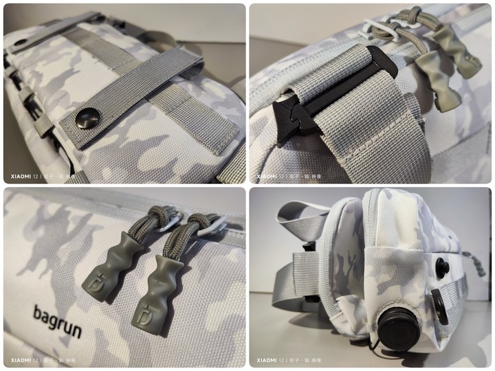 [ 開箱 - 出門很輕鬆 ] 台灣精品 Bagrun 城市快取 側肩包-雪地迷彩