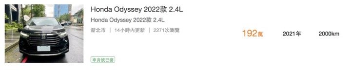 本田車不只超保值，竟然還升值，根本投資型產品..