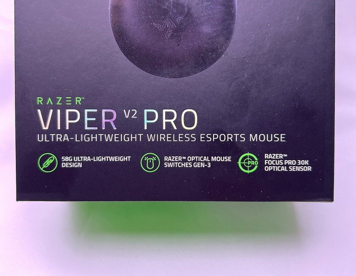 RAZER 雷蛇 VIPER V2 PRO 無線電競滑鼠 - 極輕量 58克、超高 30000 DPI