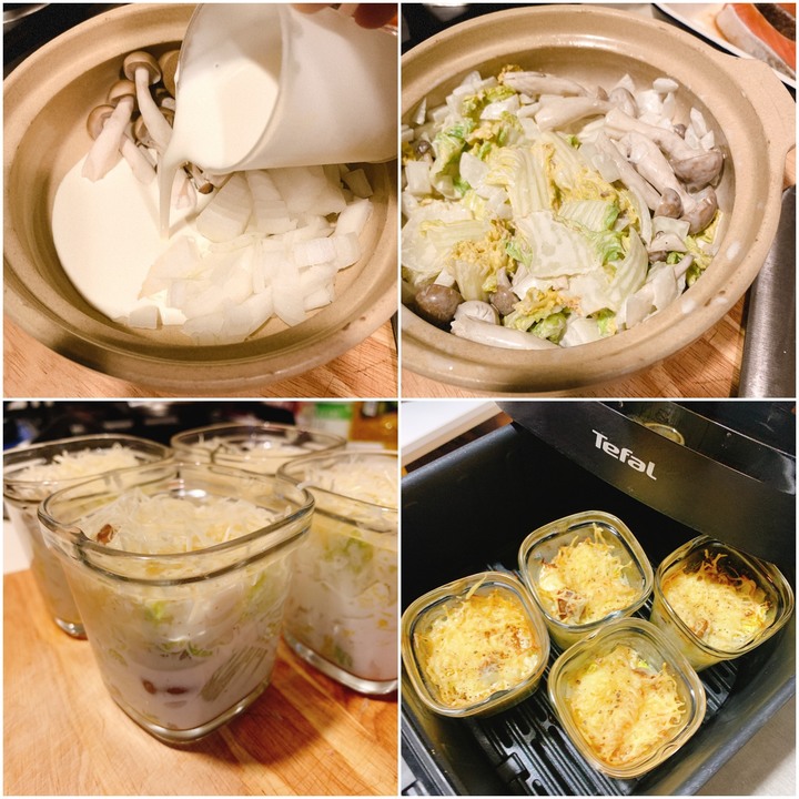 特福二合一燒烤氣炸鍋開箱(含奶油燉白菜+炙烤鮭魚實作)初次心得分享