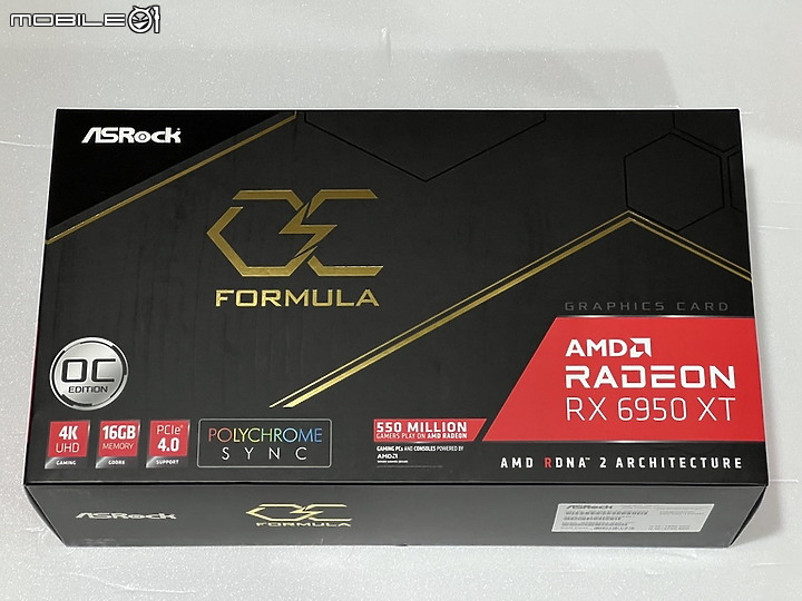 點我看大圖 偶爾玩A卡 ASRock Radeon RX 6950 XT OC Formula 16GB 開箱