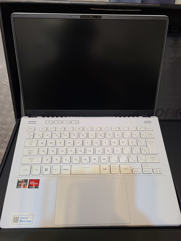 點我看大圖 (※更換網卡) ASUS G14 2022 月光白開箱 日規GA402RK-R76RX6800SWL