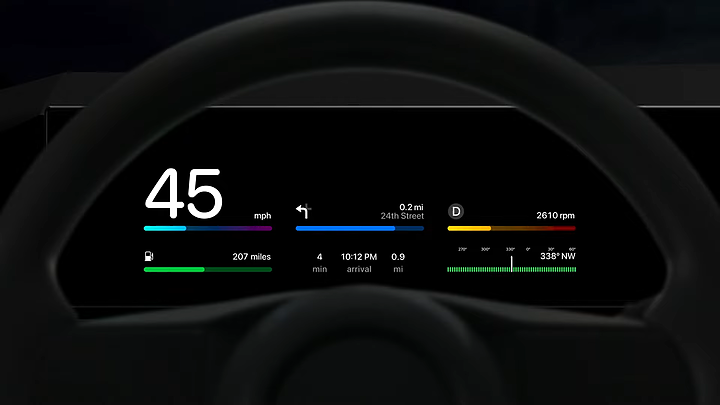 【海外新訊】佔據全車螢幕!蘋果釋出新一代CarPlay車載系統全新介面