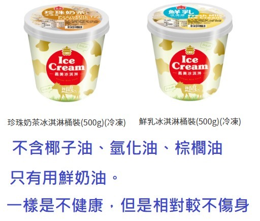 個人對台灣冰淇淋成分的見解，就算是義美也只有幾款是相對健康的