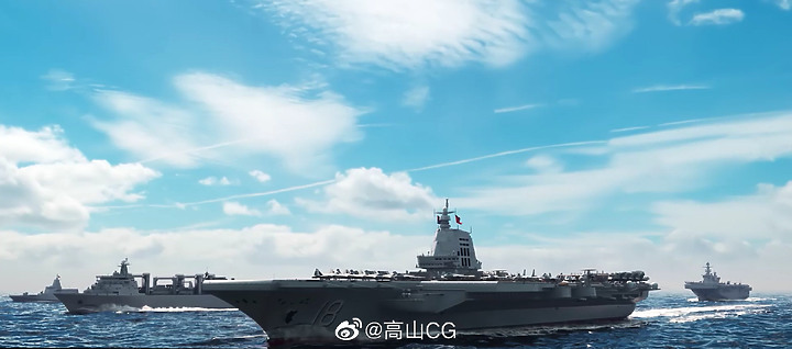 003福建舰下水，还有多久形成战斗力？大陆军迷畅想未来的航母战斗群