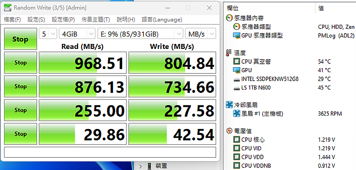 點我看大圖 MILLENNION M.2 NVME SSD USB外接盒簡單測試