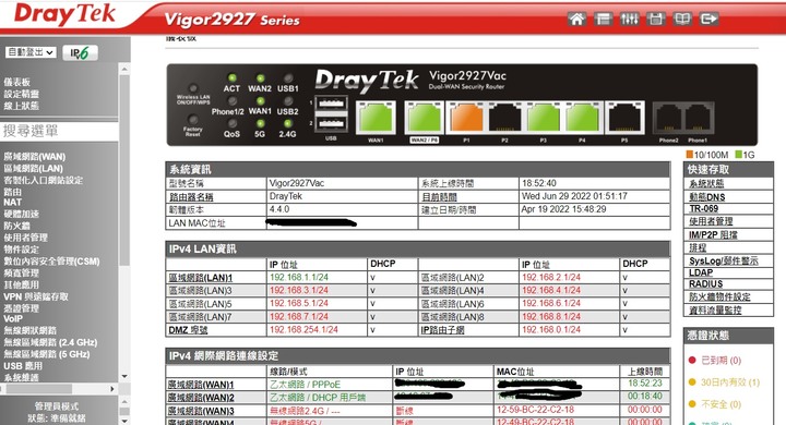 Draytek 2927 VAC 分享