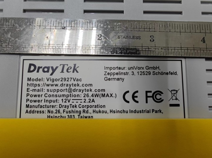 Draytek 2927 VAC 分享