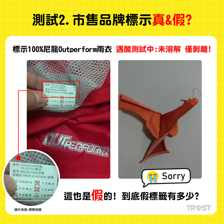 (主題五之二)雨衣大廠的一流造假技術,連神鬼也莫測