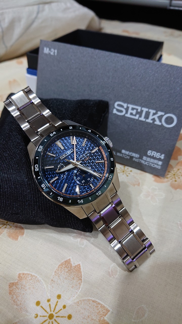 開箱：Seiko Presage Sharp Edged GMT 富士山之夏